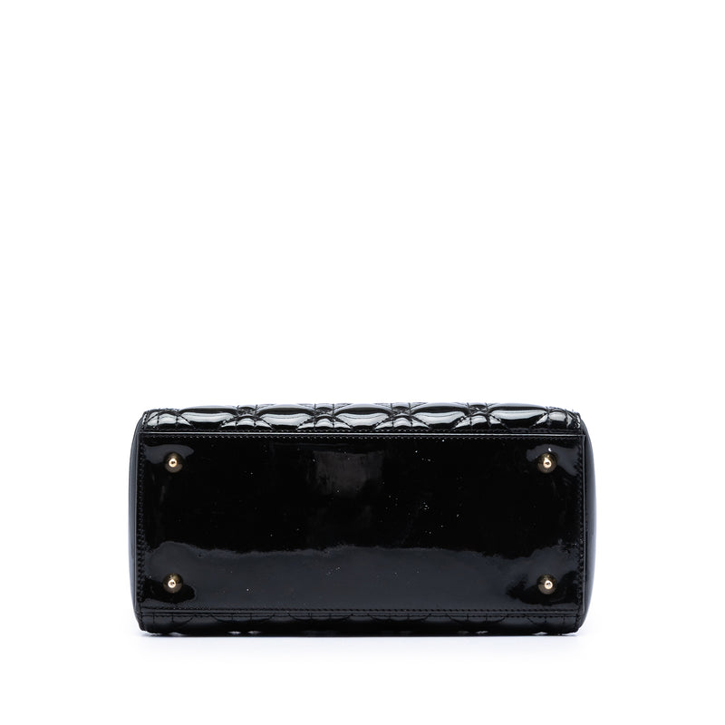 Medium Patent Cannage Lady Dior - Image 3