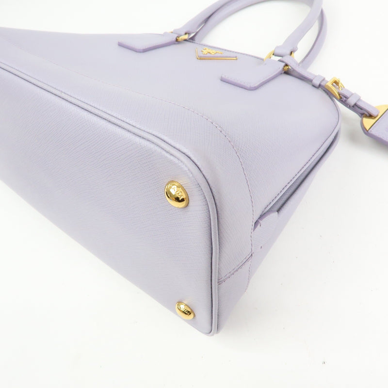 Prada Open Promenade Saffiano Leather Purple Bag
