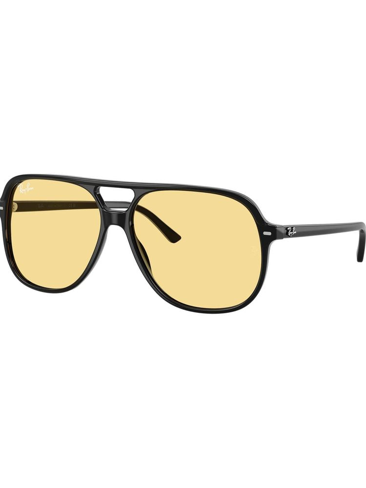 Ray-Ban 0rb2198 Yellow Tinted Aviator Sunglasses — Black