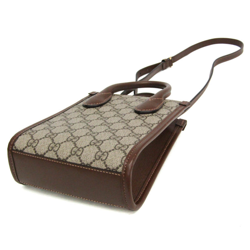 Gucci Interlocking G Patch Gg Coated Canvas Beige Bag