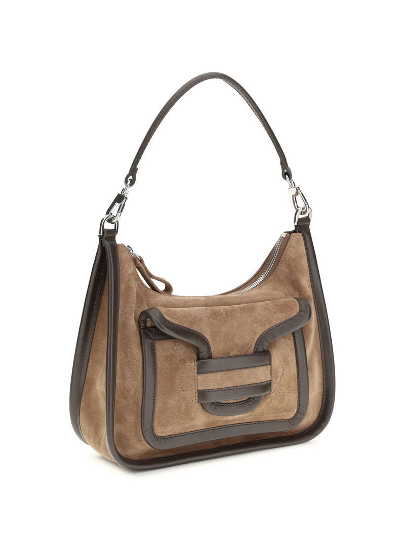 Pierre Hardy Alpha Day Shoulder Bag — Brown Calf Leather