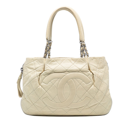 CC Quilted Caviar Expandable Tote - Image 1