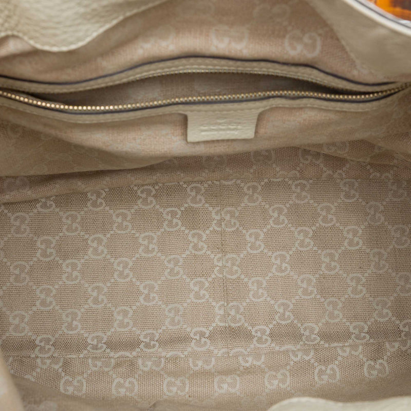 Calfskin Bamboo Diana Satchel - Image 4