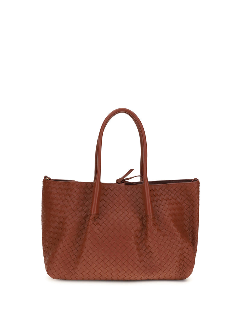 Bottega Veneta Pinacoteca Tote Bag — Rust Calf Leather