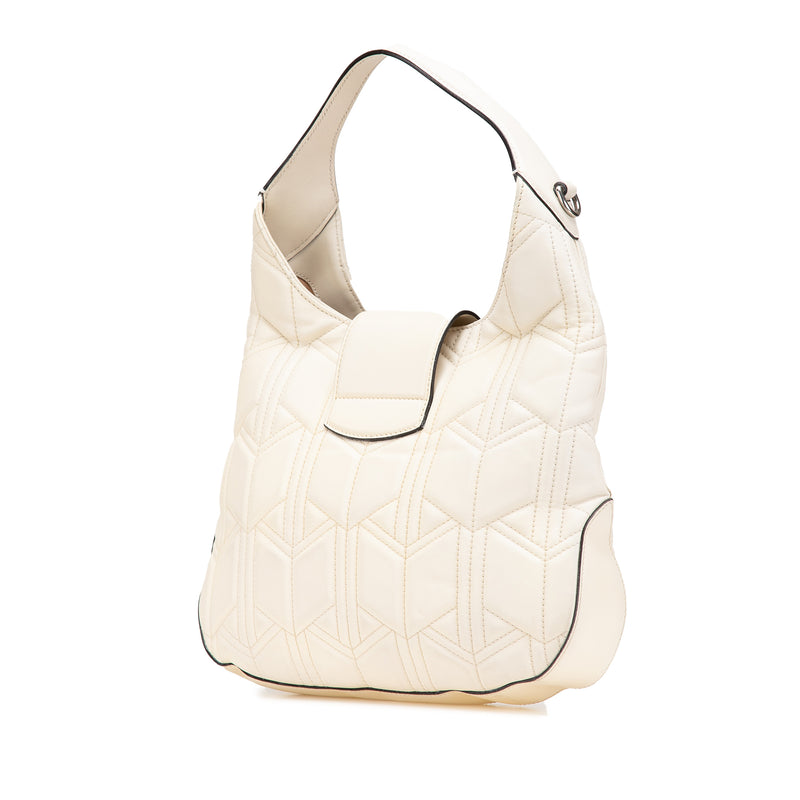 Quilted Leather Dionysus Web Hobo - Image 2