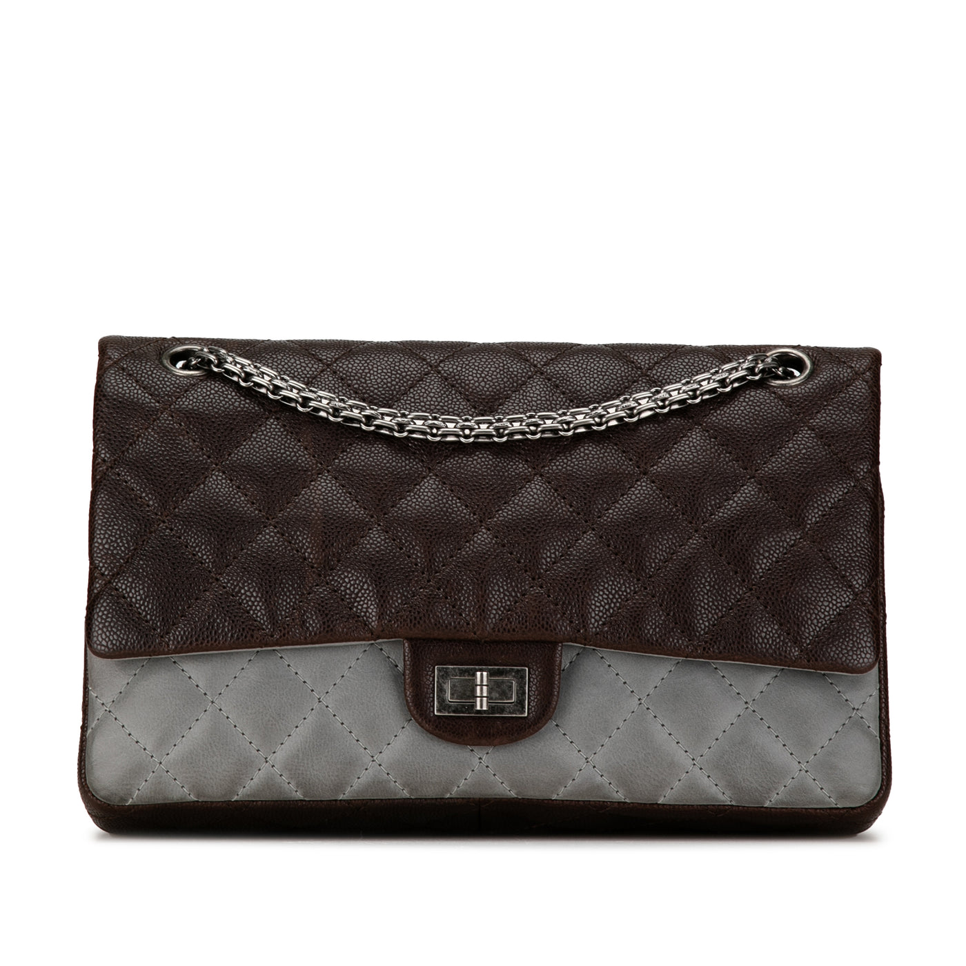 Caviar and Iridescent Calfskin Reissue 2.55 Double Flap 226 - Image 1