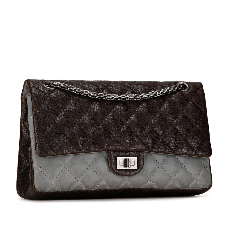 Caviar and Iridescent Calfskin Reissue 2.55 Double Flap 226 - Image 2