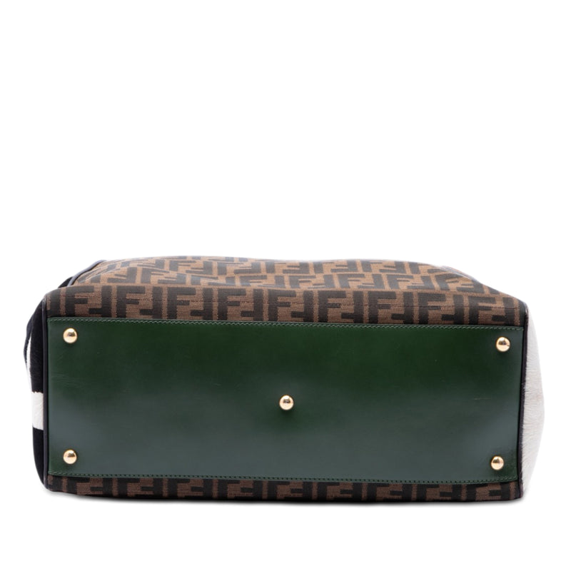 Large Zucca Canvas Ponyhair 2Jours Tote - Image 3