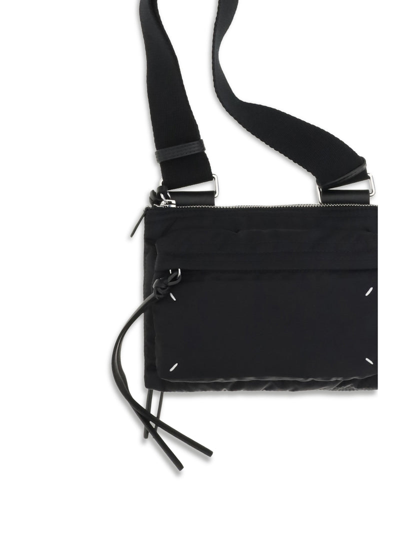 Maison Margiela Nylon Compact Shoulder Bag — Black
