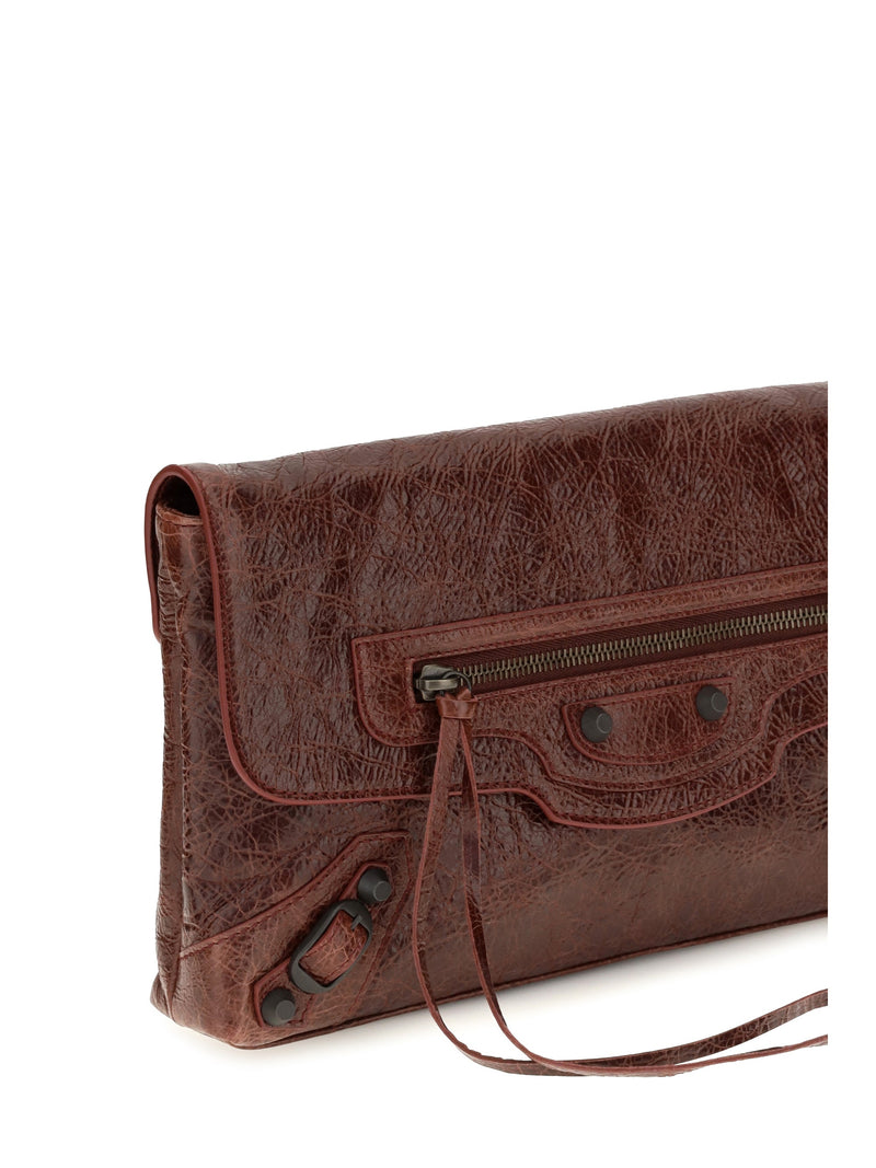 Balenciaga Le City Clutch — Red Lamb Ovis Aries