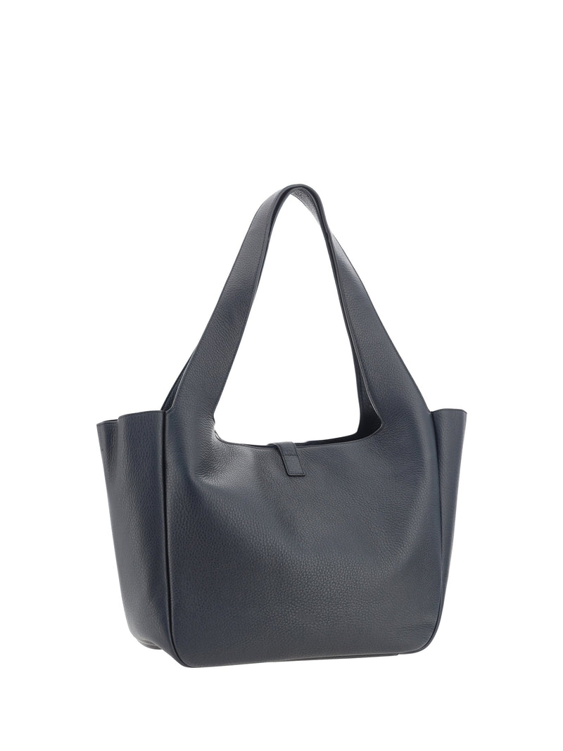 Saint Laurent Shoulder Bag — Black Leather