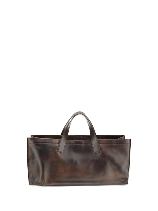 Staud Port Tote Bag — Brown Lamb Ovis Aries