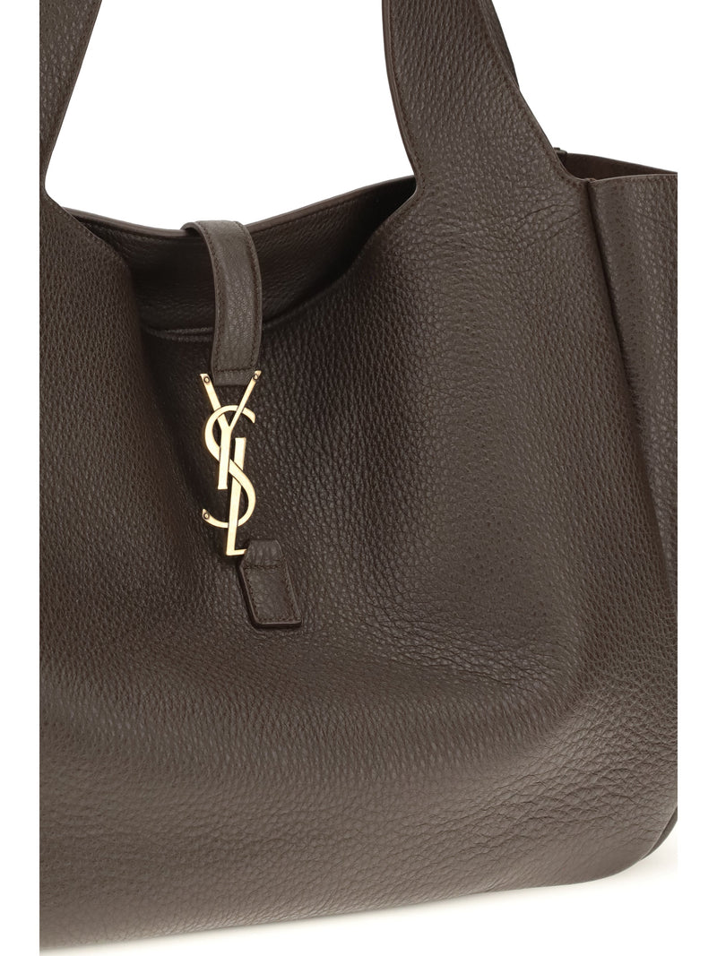 Saint Laurent Le 5 À 7 Bea Shoulder Bag — Brown Calf Leather
