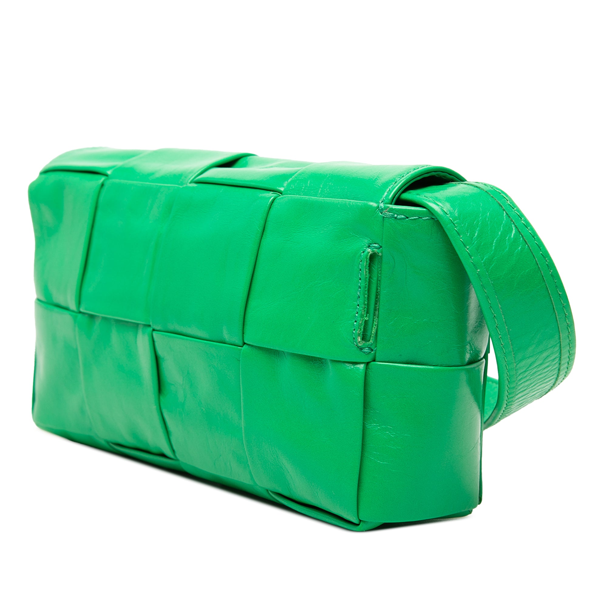 Mini Paper Calfskin Intrecciato Cassette Belt Bag - Image 2