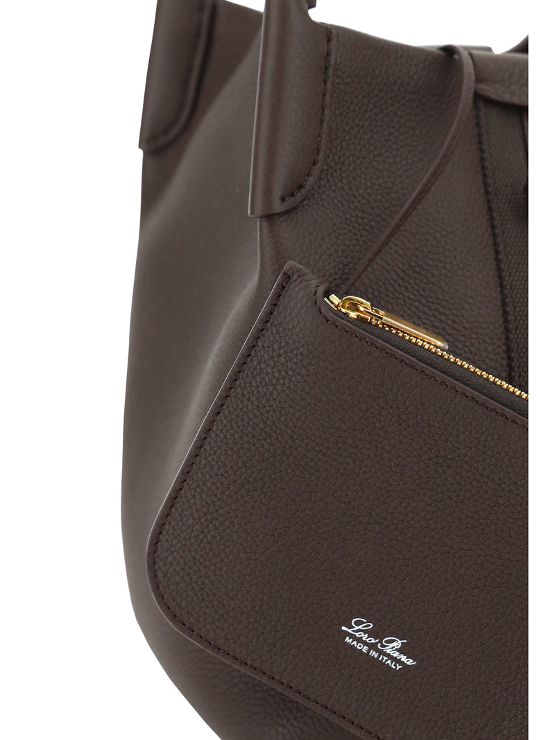 Loro Piana Shoulder Bag — Brown Calf Leather (bos Taurus)