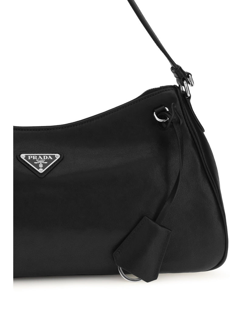 Prada Aimée Shoulder Bag — Black Lamb Ovis Aries