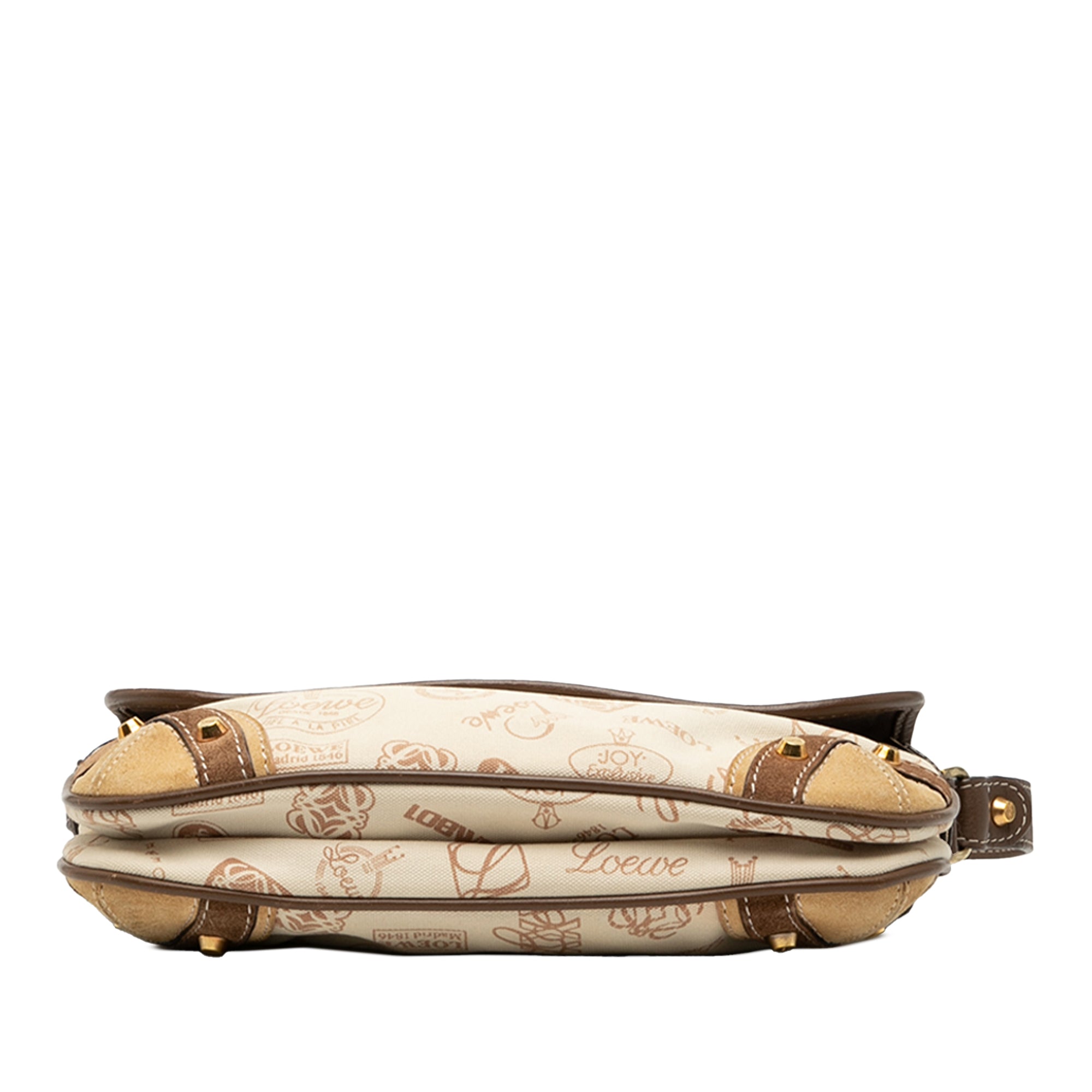 160th Anniversary Suede Trimmed Canvas Flap Shoulder Bag - Image 3