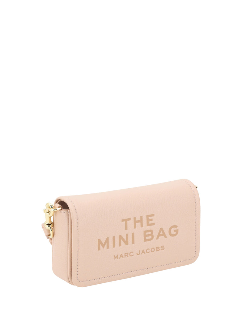 Marc Jacobs Grained Calf Leather Shoulder Bag — Rose