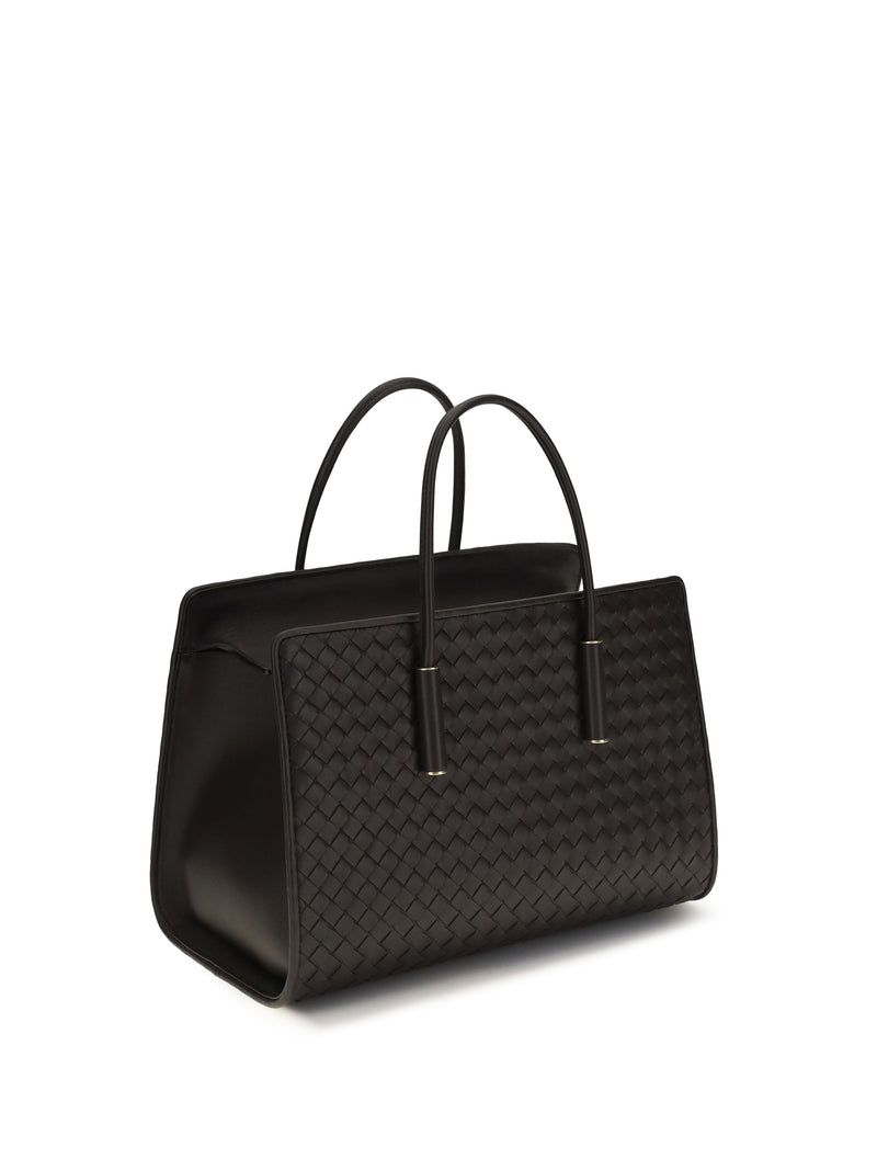 Bottega Veneta Barbara Shoulder Bag — Brown Lamb Leather