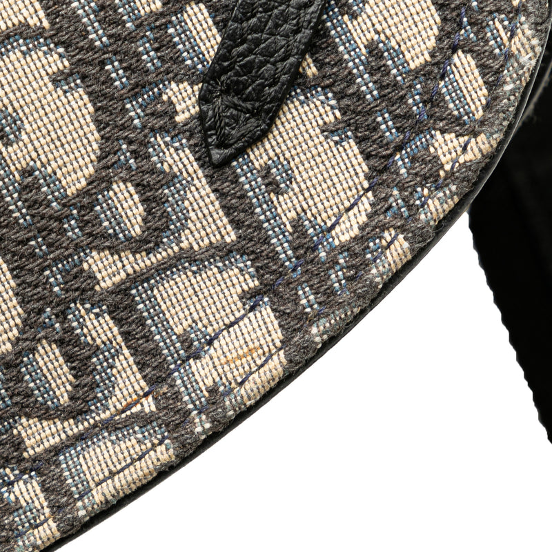 Oblique Canvas Saddle Messenger Bag - Image 8