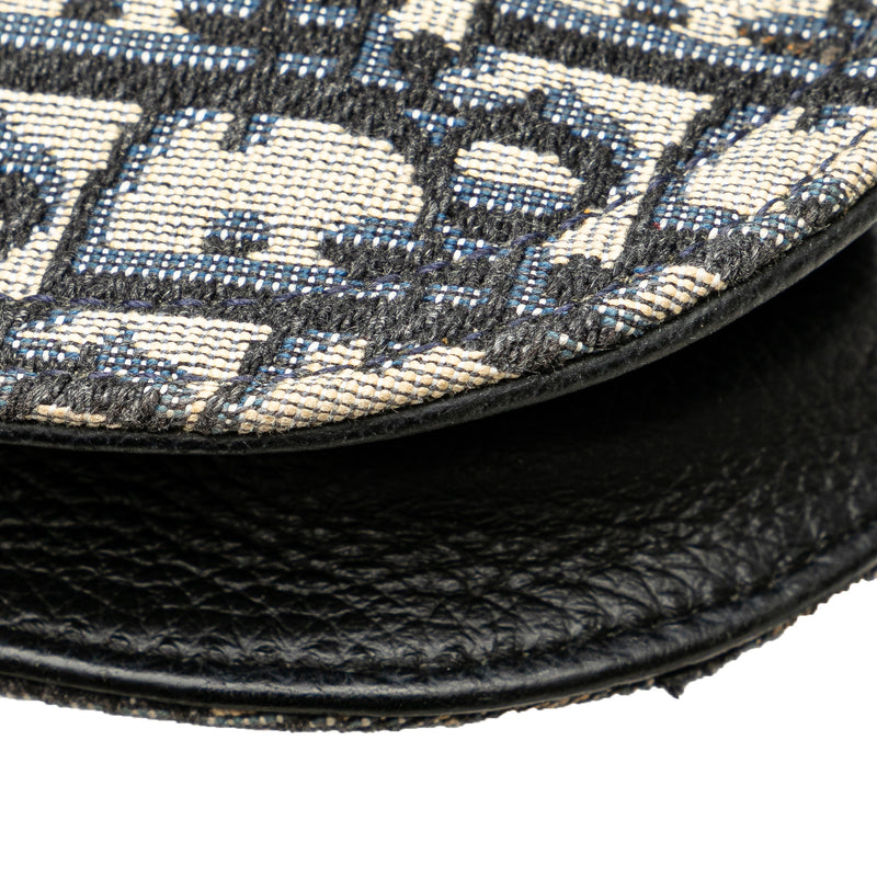 Oblique Canvas Saddle Messenger Bag - Image 9