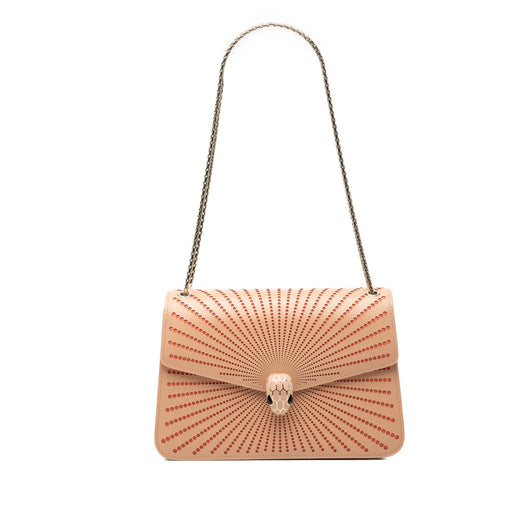 Medium Laser Cut Calfskin Diamond Blast Sunshine Serpenti Forever Shoulder Bag - Image 1