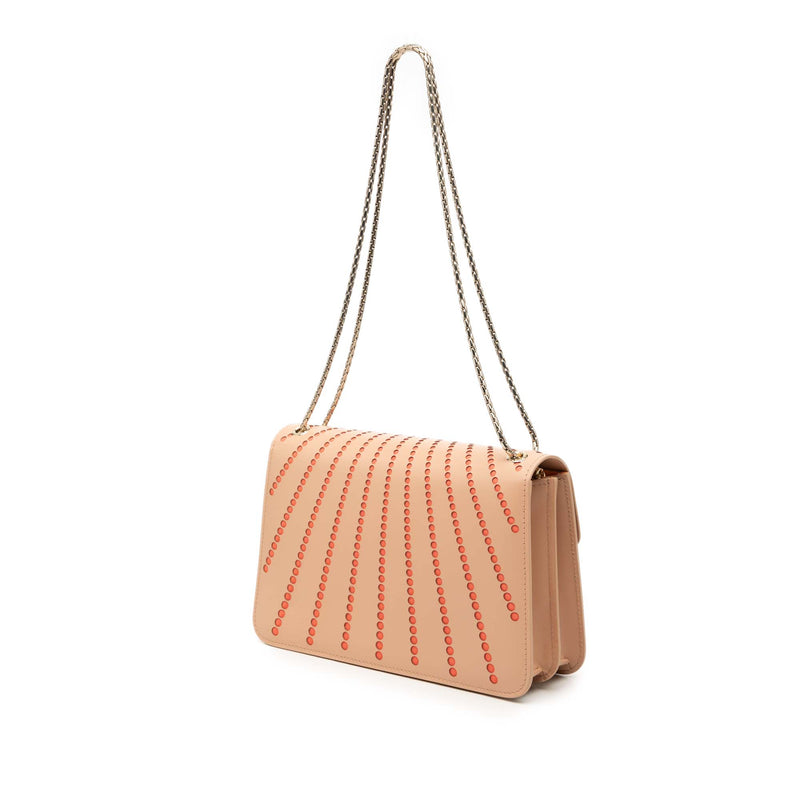 Medium Laser Cut Calfskin Diamond Blast Sunshine Serpenti Forever Shoulder Bag - Image 2