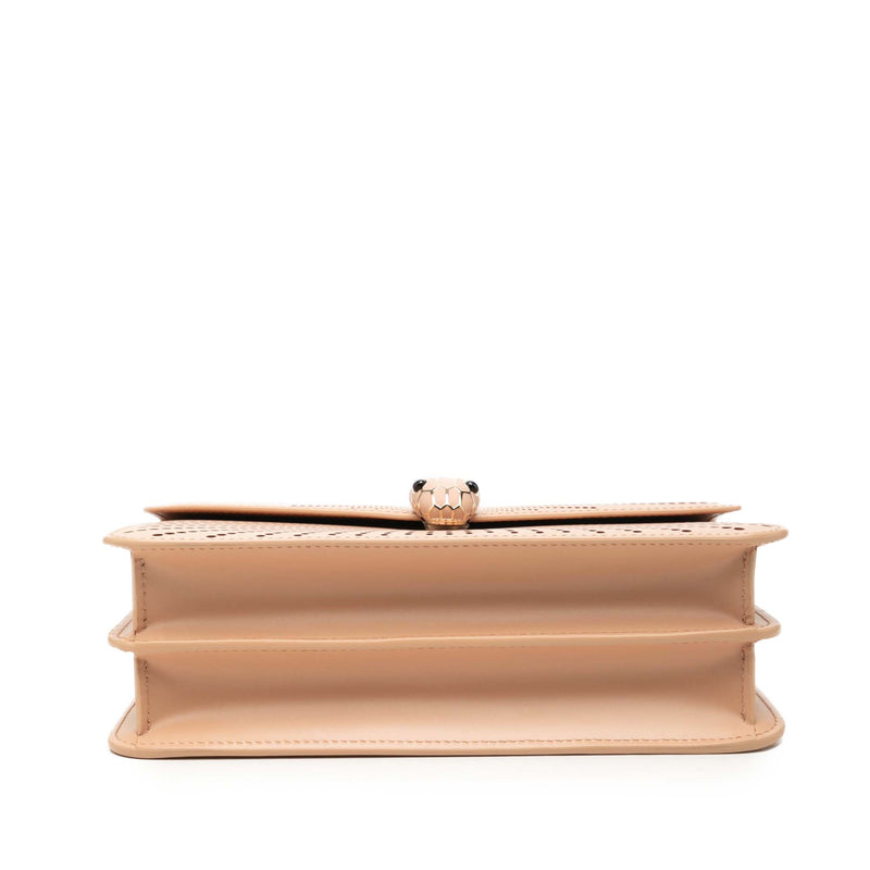 Medium Laser Cut Calfskin Diamond Blast Sunshine Serpenti Forever Shoulder Bag - Image 3