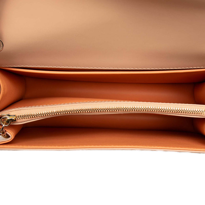 Medium Laser Cut Calfskin Diamond Blast Sunshine Serpenti Forever Shoulder Bag - Image 4