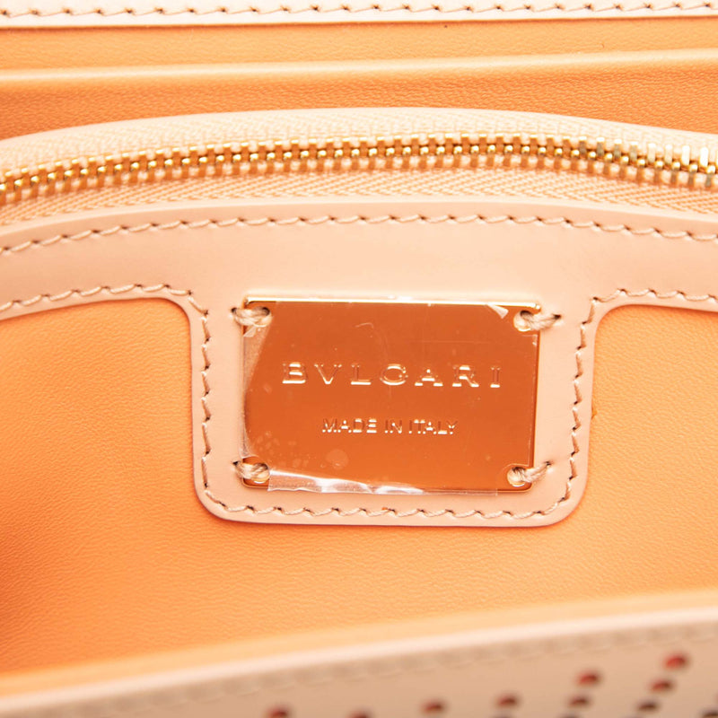 Medium Laser Cut Calfskin Diamond Blast Sunshine Serpenti Forever Shoulder Bag - Image 5