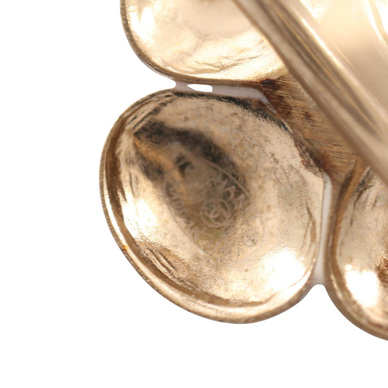 CC Gold Plated and Enamel Flower Ring - Image 4
