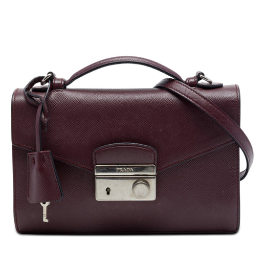 Saffiano Lux Sound Lock Satchel - Image 1