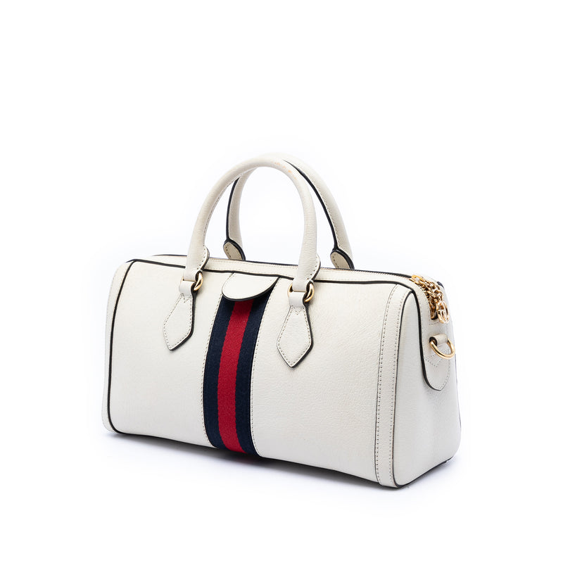 Medium Calfskin Web Ophidia Top Handle Bag - Image 2