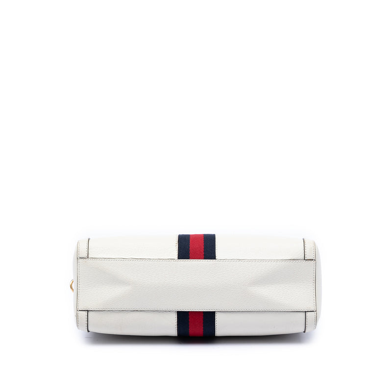 Medium Calfskin Web Ophidia Top Handle Bag - Image 3