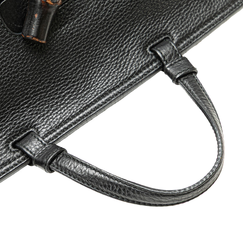 Medium Calfskin Bamboo Daily Satchel - Image 10