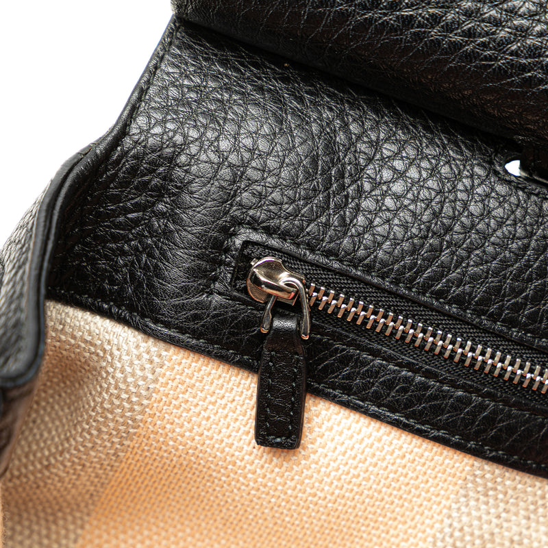 Medium Calfskin Bamboo Daily Satchel - Image 6