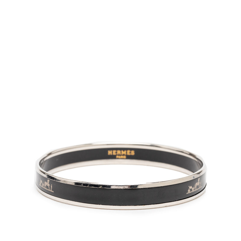 Narrow Caleche Enamel Bangle 62