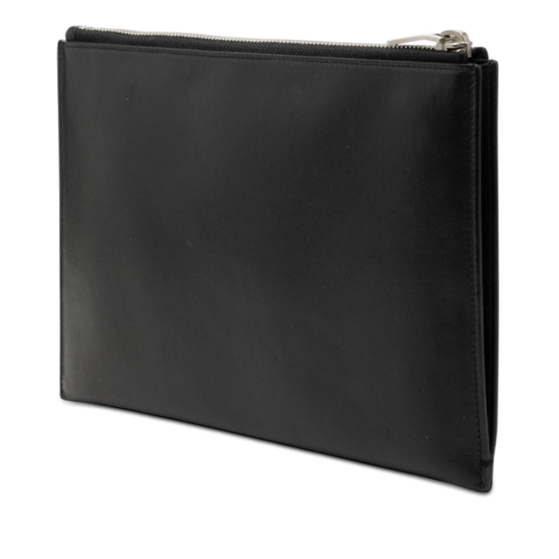 Leather Multi Patch Zip Pouch - Image 2