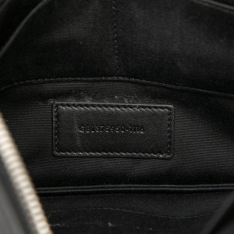 Leather Multi Patch Zip Pouch - Image 5