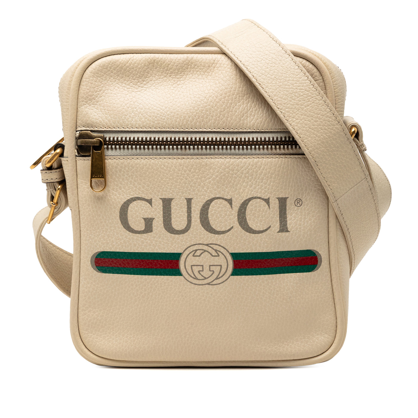 Grained Calfskin Logo Crossbody - Image 1