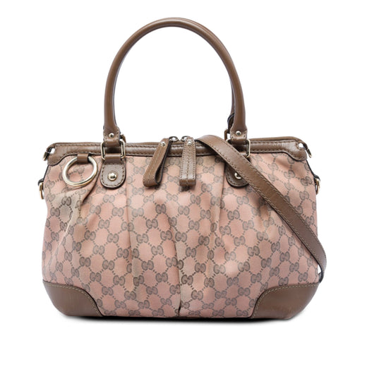 GG Canvas Sukey Satchel - Image 1
