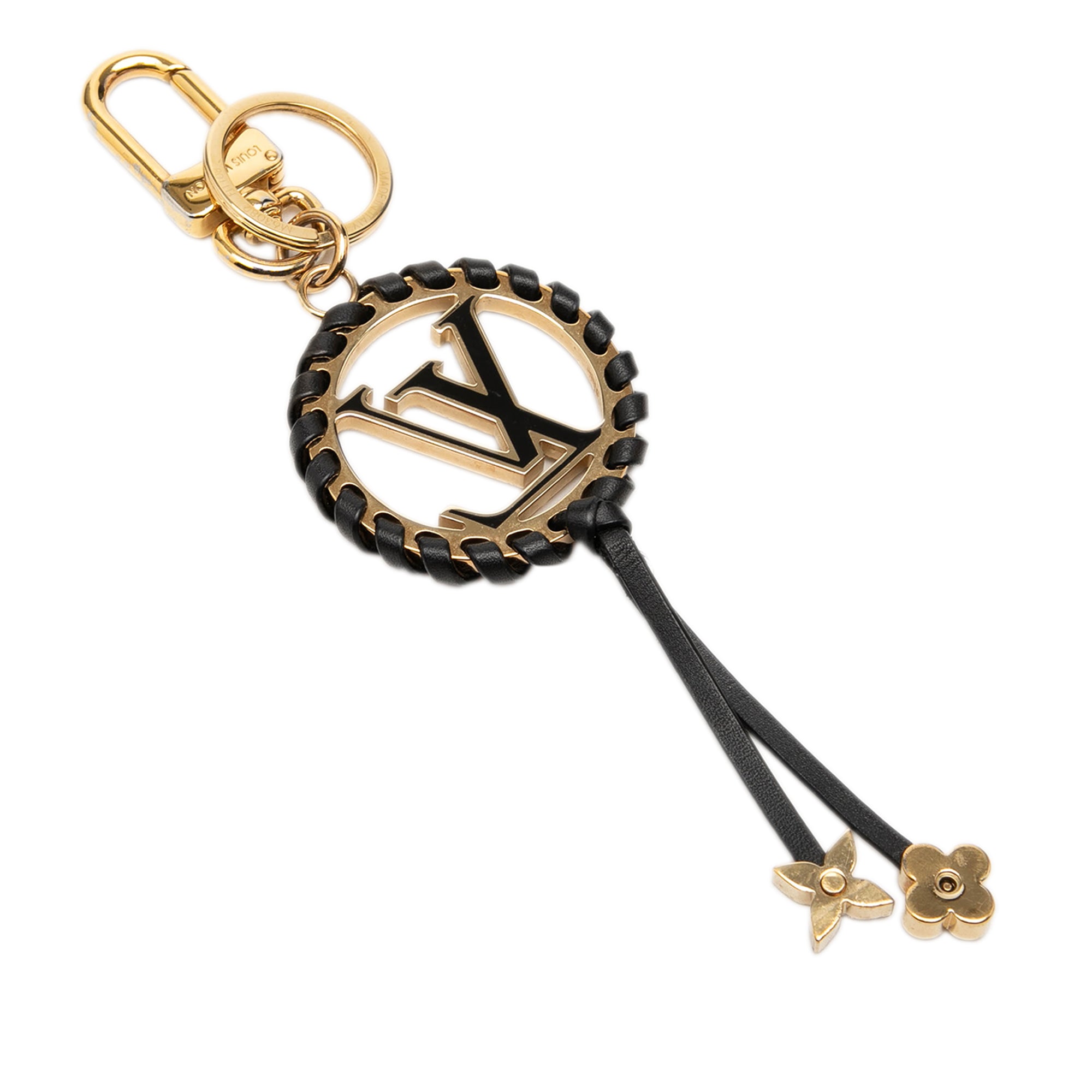 Gold Plated Lambskin and Enamel Very Bag Charm and Key Holder - Image 2
