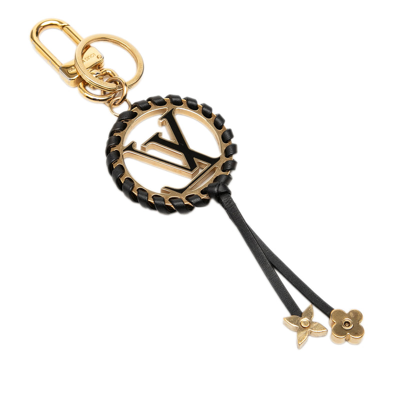 Gold Plated Lambskin and Enamel Very Bag Charm and Key Holder - Image 2