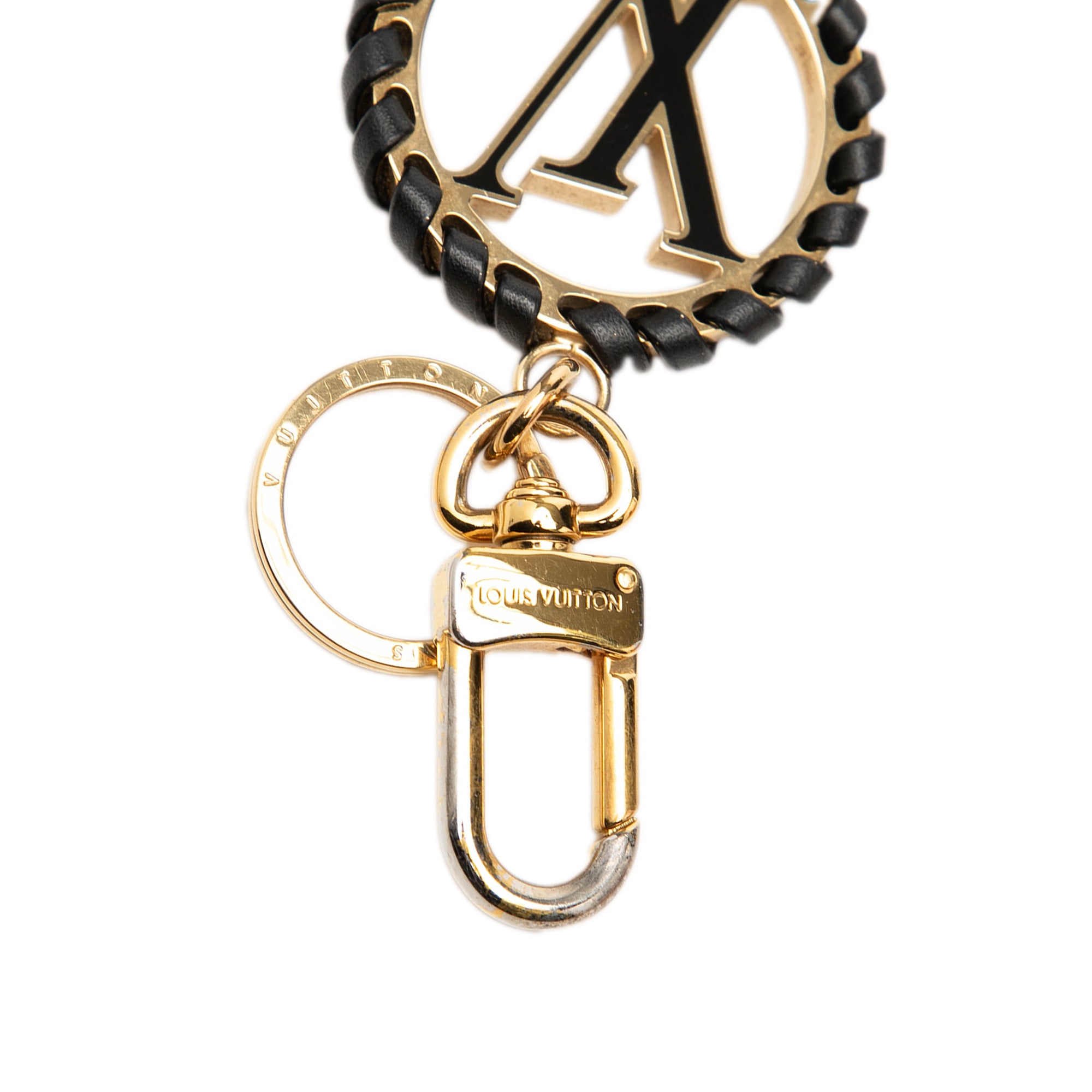 Gold Plated Lambskin and Enamel Very Bag Charm and Key Holder - Image 5