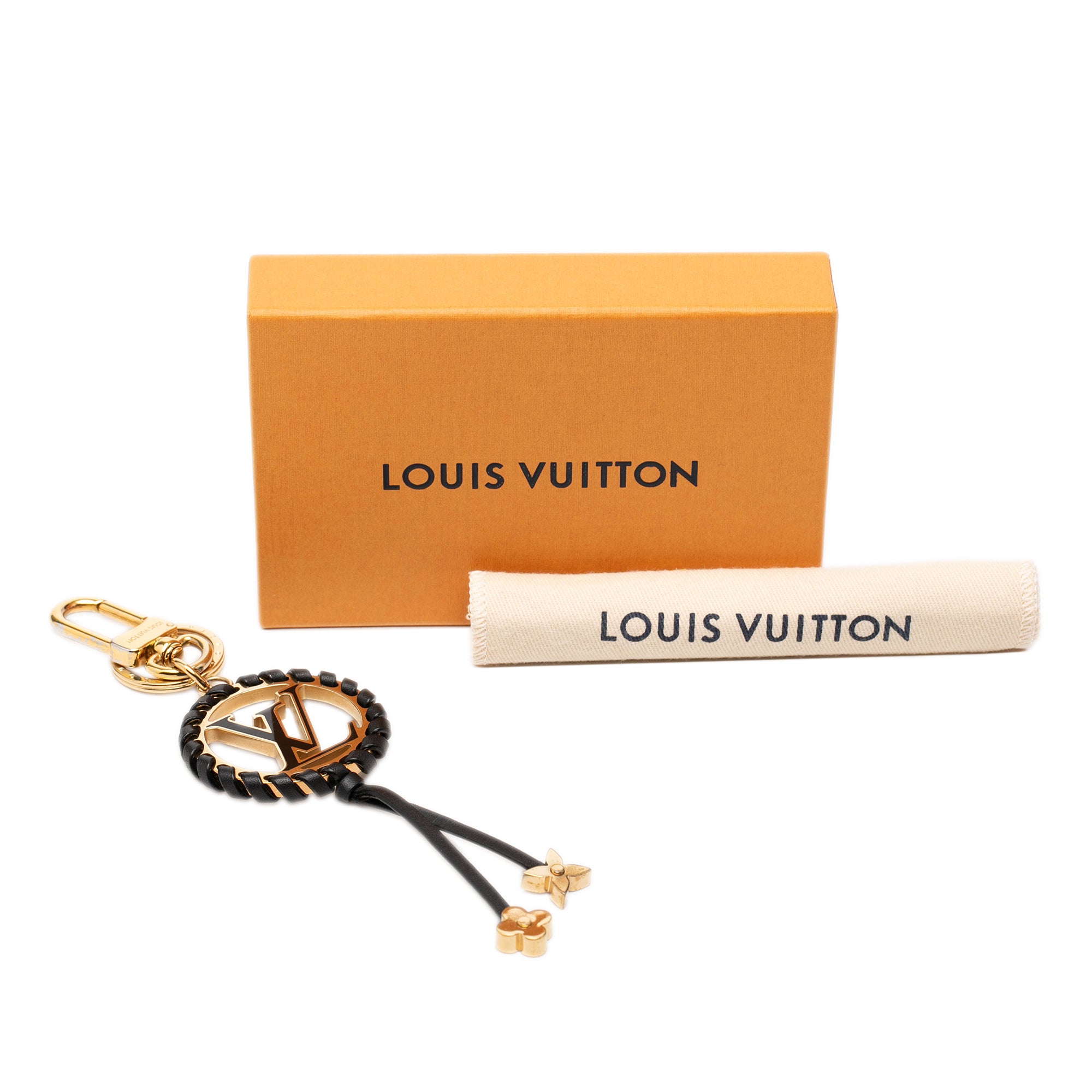 Gold Plated Lambskin and Enamel Very Bag Charm and Key Holder - Image 6