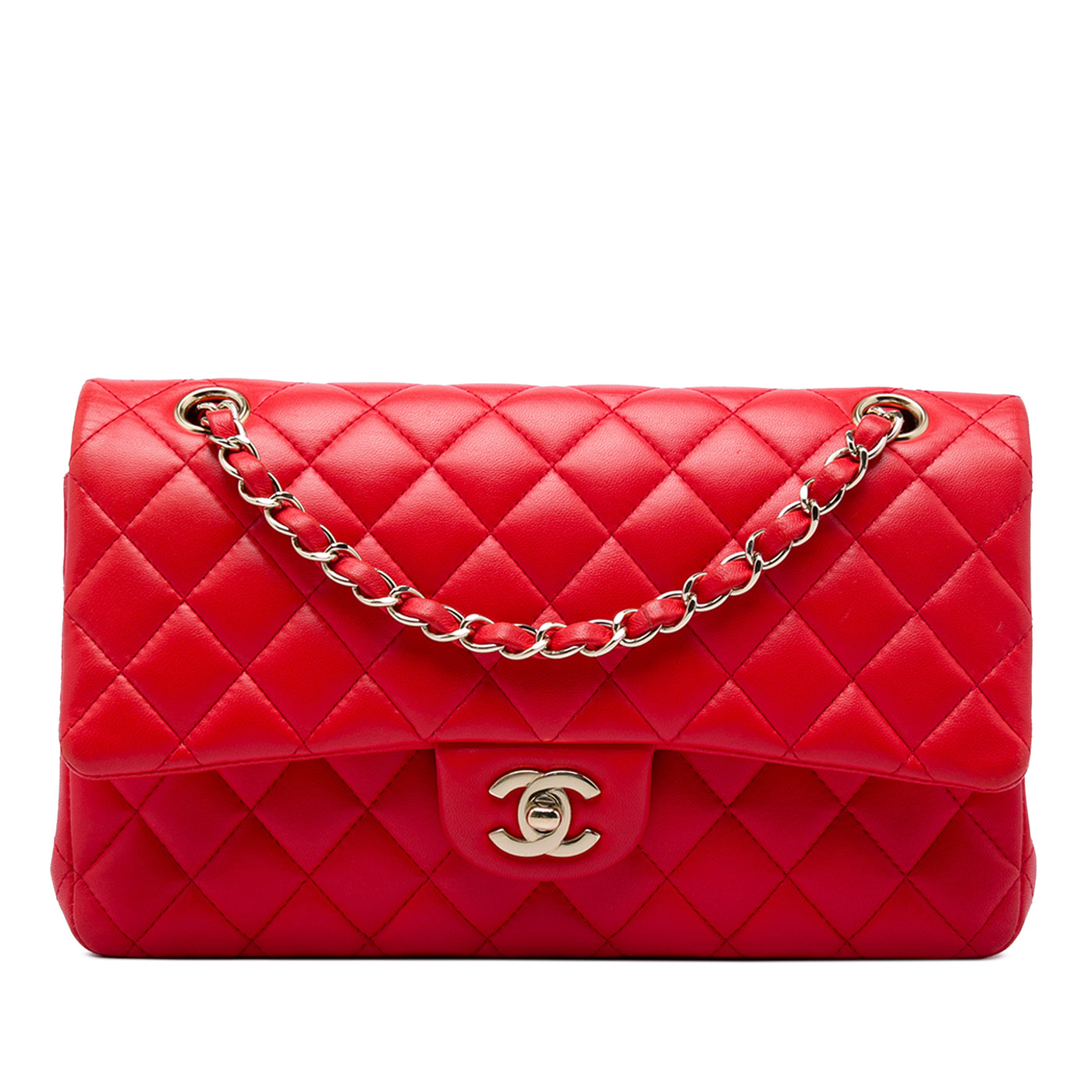 Medium Classic Lambskin Double Flap - Image 1