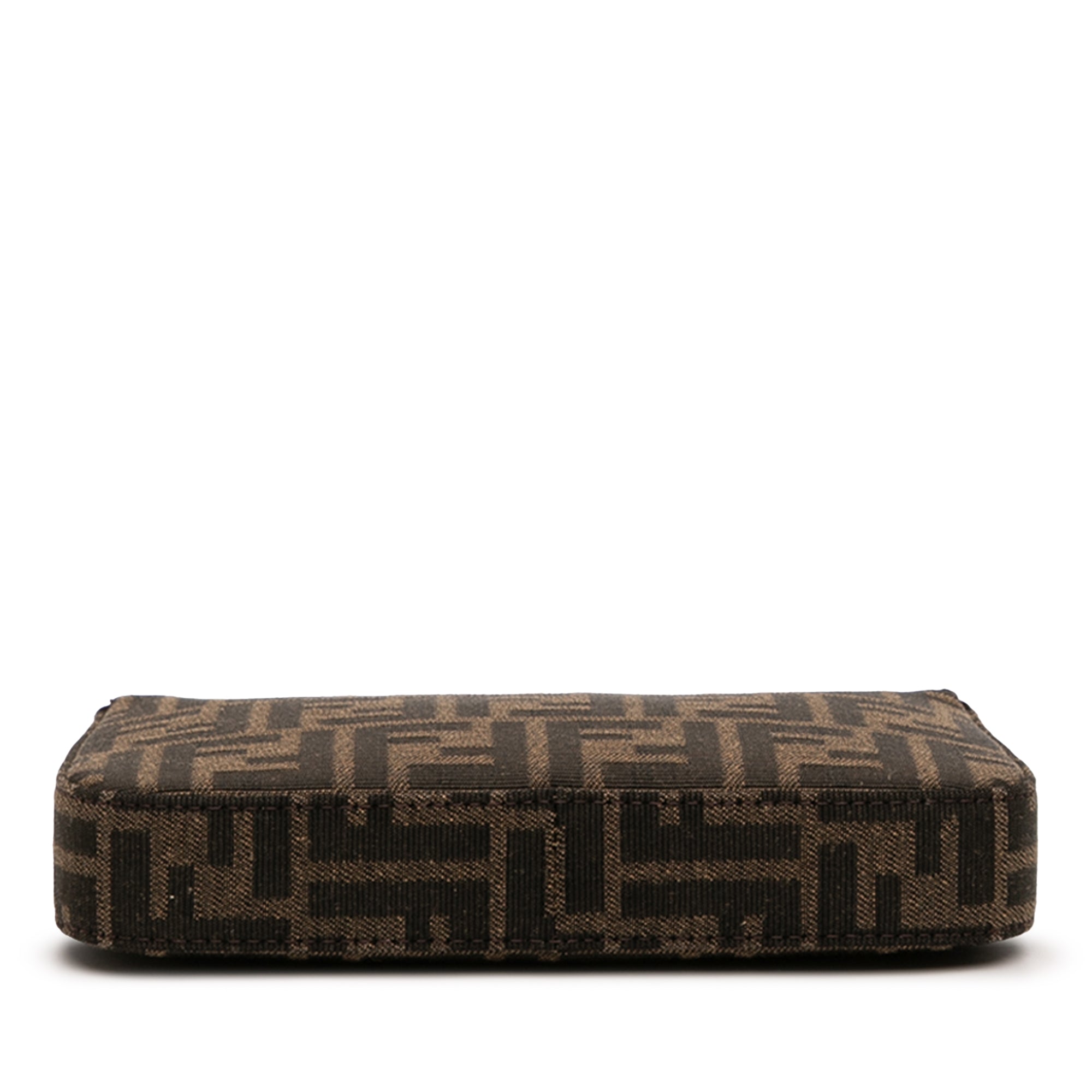 FF Jacquard Baguette Pouch Clutch with Chain - Image 3