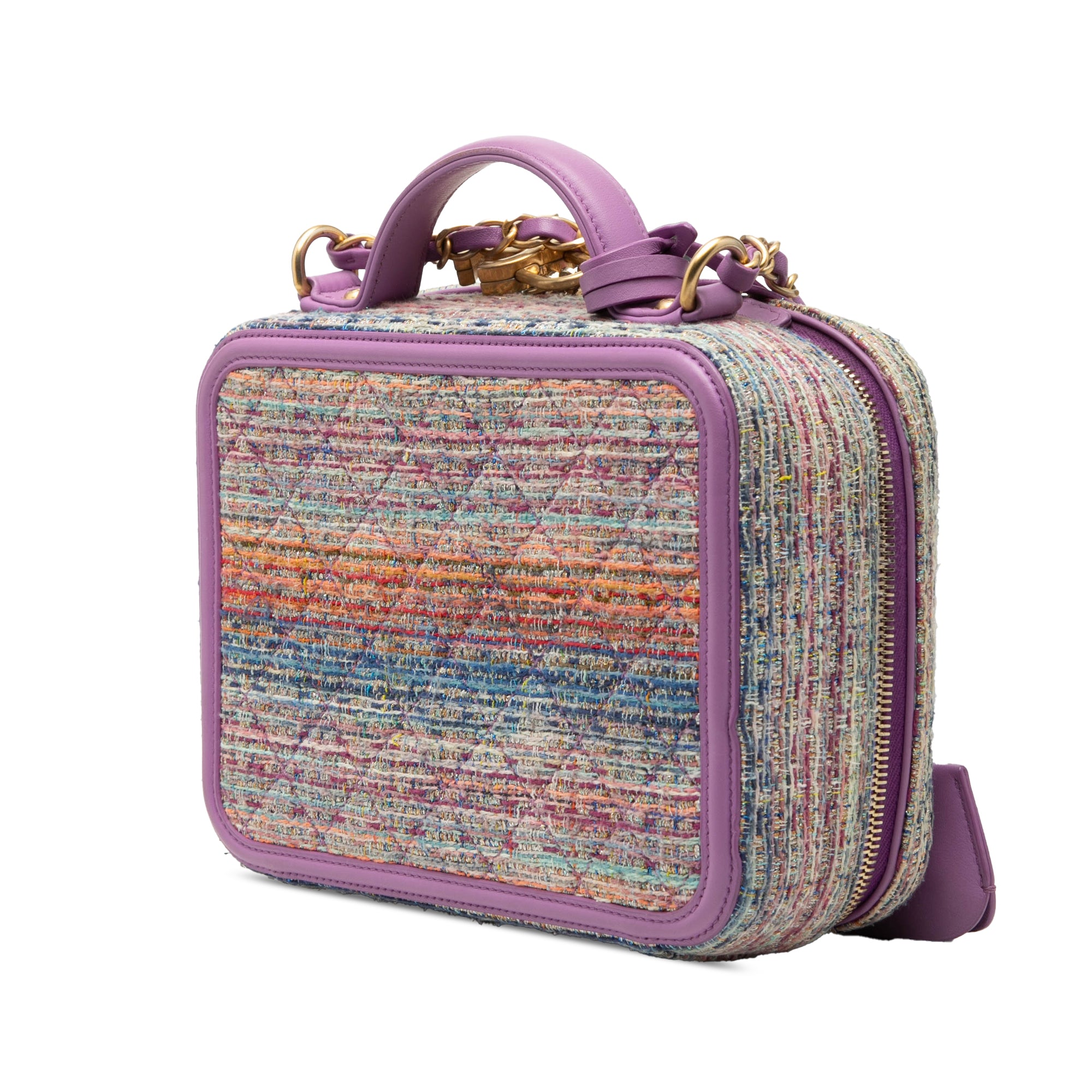 Medium Tweed CC Filigree Vanity Case - Image 2
