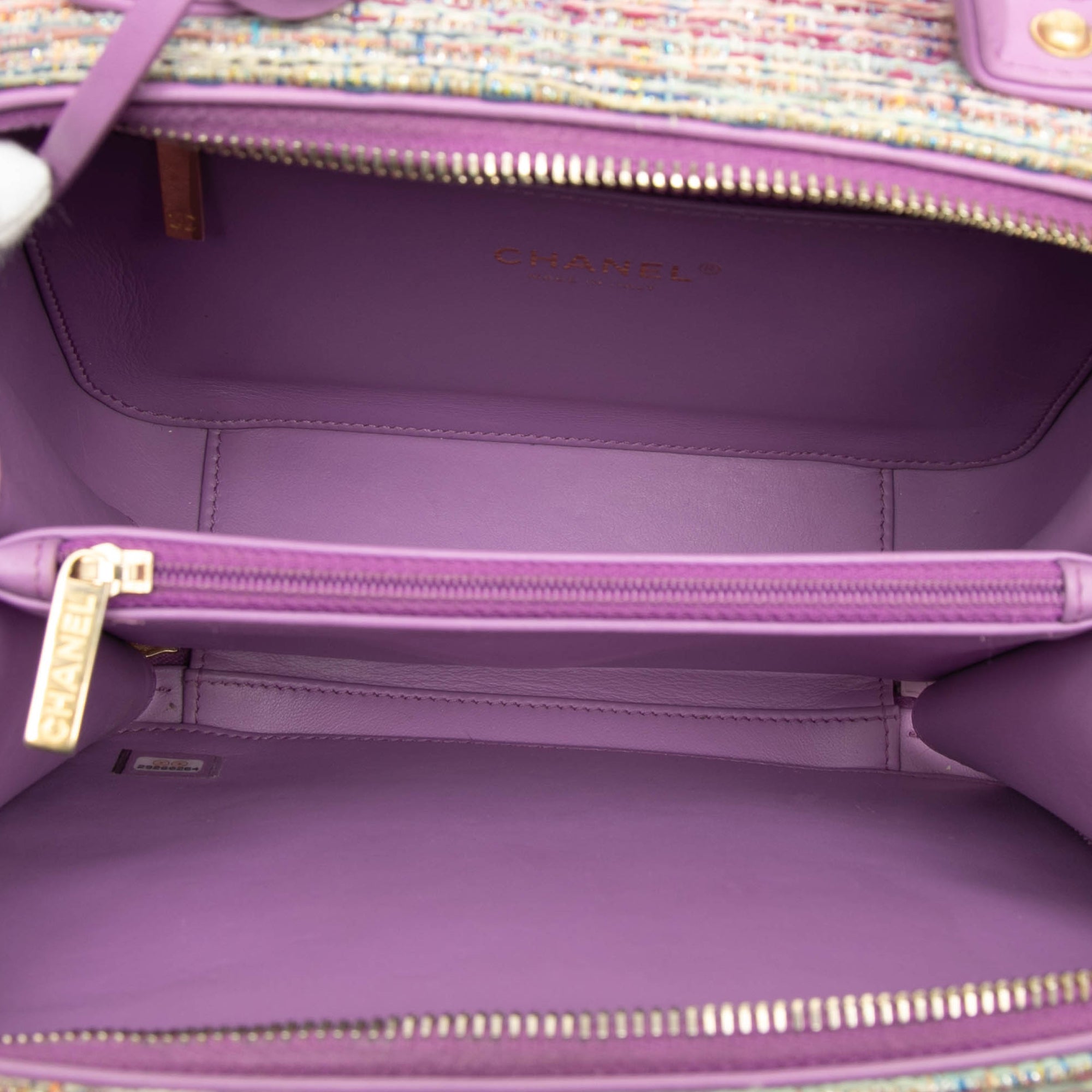 Medium Tweed CC Filigree Vanity Case - Image 4