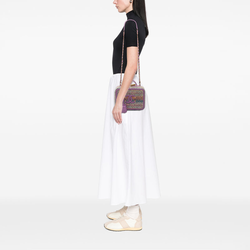 Medium Tweed CC Filigree Vanity Case - Image 7